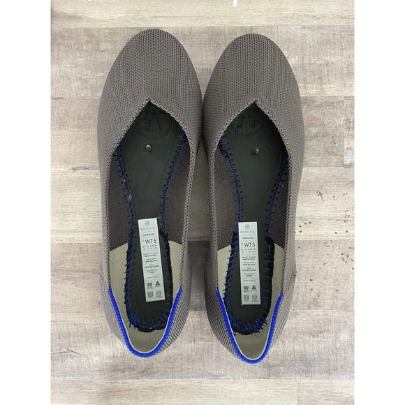 Rothy's The Flat Retired Color Mink Rounded Toe Knit Flats Women's size 7.5 - Picture 4 of 8